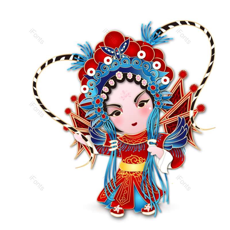 戏曲图片,中国元素,人物PNG,矢量素材免抠素材